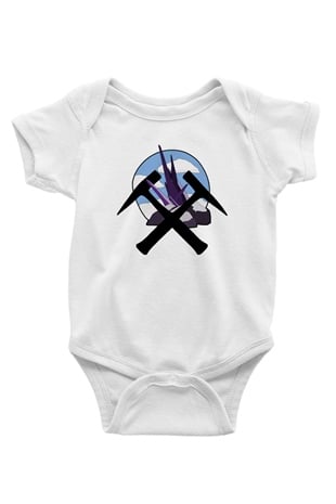 Jeolog Baskılı Beyaz Unisex Bebek Body - Zıbın