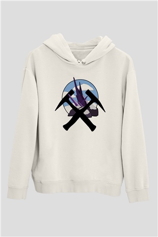 Jeolog Beyaz Unisex Hoodie