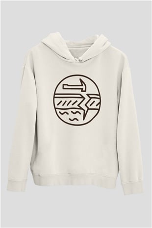 Jeolog Beyaz Unisex Hoodie
