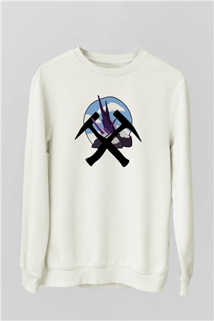 Jeolog Beyaz Unisex Sweatshirt