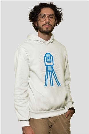 Jeoloji mühendisi Beyaz Unisex Hoodie