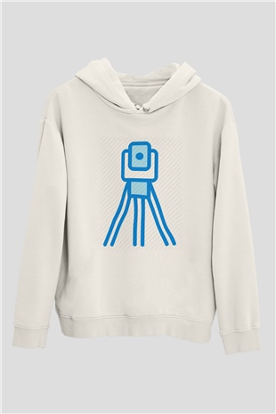 Jeoloji mühendisi Beyaz Unisex Hoodie