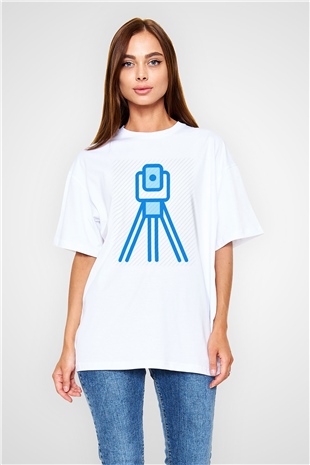 Jeoloji mühendisi Beyaz Unisex Oversize Tişört T-Shirt