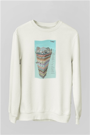 Jeoloji mühendisi Beyaz Unisex Sweatshirt