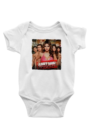 Jersey Shore Beyaz Bebek Body - Zıbın