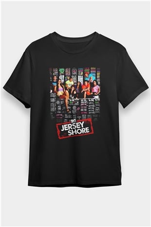 Jersey Shore Siyah Unisex Tişört T-Shirt