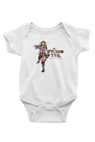 Jethro Tull Baskılı Beyaz Unisex Bebek Body - Zıbın
