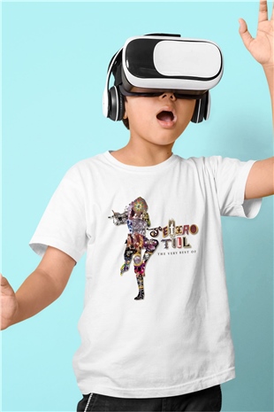 Jethro Tull Baskılı Beyaz Unisex Çocuk Tişört