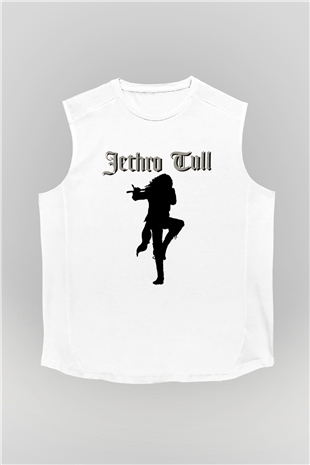 Jethro Tull Beyaz Unisex Kolsuz Tişört