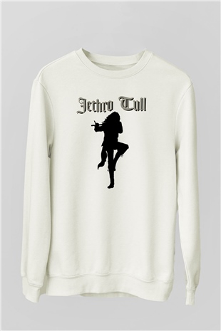 Jethro Tull Beyaz Unisex Sweatshirt