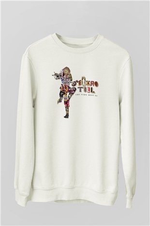 Jethro Tull Beyaz Unisex Sweatshirt