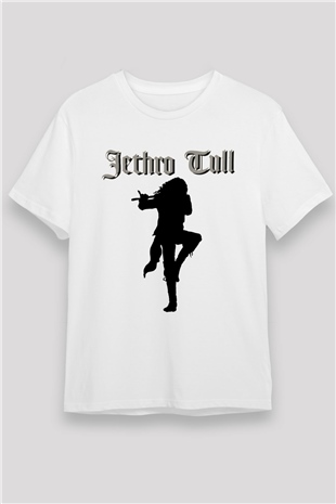 Jethro Tull Beyaz Unisex Tişört T-Shirt - TişörtFabrikası