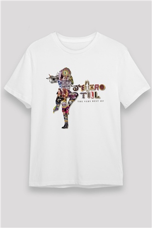 Jethro Tull Beyaz Unisex Tişört T-Shirt - TişörtFabrikası