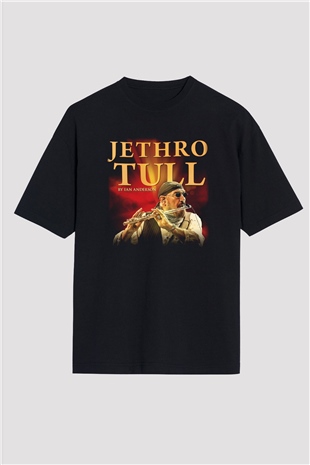 Jethro Tull Siyah Unisex Oversize Tişört T-Shirt