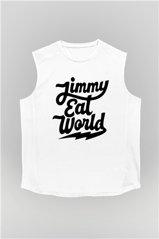 Jimmy Eat World Beyaz Unisex Kolsuz Tişört