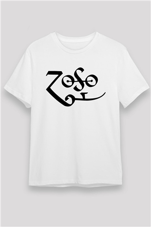 Jimmy Page Beyaz Unisex Tişört T-Shirt - TişörtFabrikası