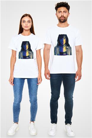 Jinjer Baskılı Unisex Beyaz Tişört - Tshirt