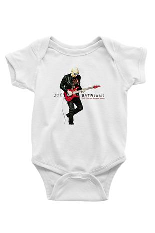 Joe Santriani Baskılı Beyaz Unisex Bebek Body - Zıbın