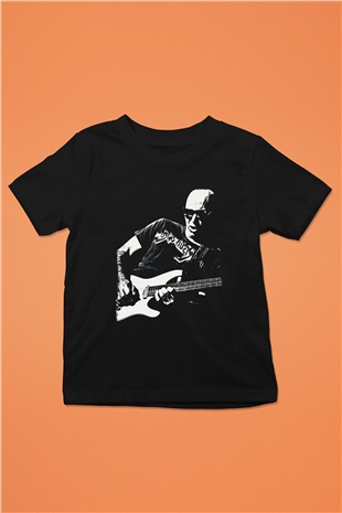 Joe Santriani Baskılı Unisex Siyah Çocuk Tişört - Tshirt