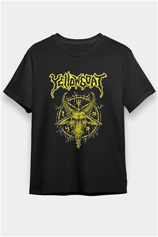 Joel Grind Baskılı Unisex Siyah Tişört - Tshirt