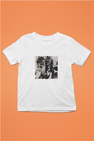 John Lennon Unisex Baskılı Beyaz Çocuk Tişört
