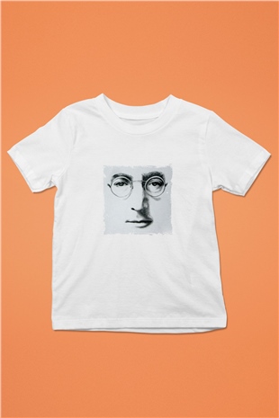 John Lennon Unisex Baskılı Beyaz Çocuk Tişört