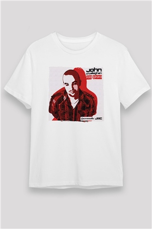 John Ocallaghan Beyaz Unisex Tişört T-Shirt - TişörtFabrikası