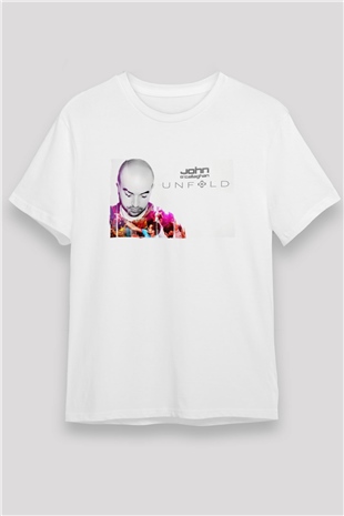 John Ocallaghan Beyaz Unisex Tişört T-Shirt - TişörtFabrikası