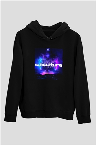 John Ocallaghan Siyah Unisex Kapüşonlu Sweatshirt