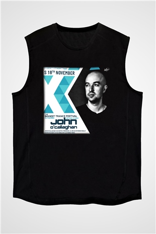 John Ocallaghan Siyah Unisex Kolsuz Tişört