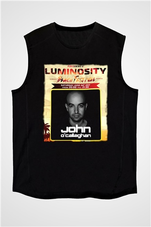 John Ocallaghan Siyah Unisex Kolsuz Tişört
