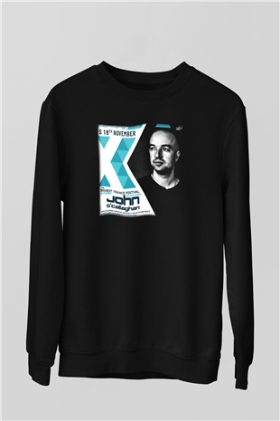 John Ocallaghan Siyah Unisex Sweatshirt