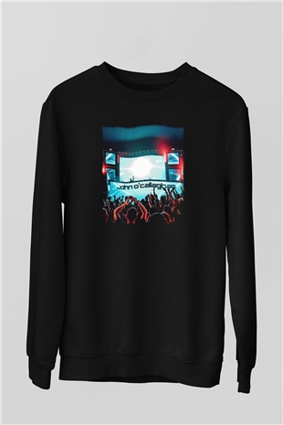 John Ocallaghan Siyah Unisex Sweatshirt