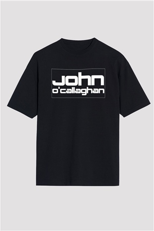 John Ocallaghan Siyah Oversize Tişört Oversize T-shirt - TişörtFabrikası