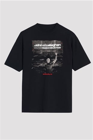 John Ocallaghan Siyah Oversize Tişört Oversize T-shirt - TişörtFabrikası