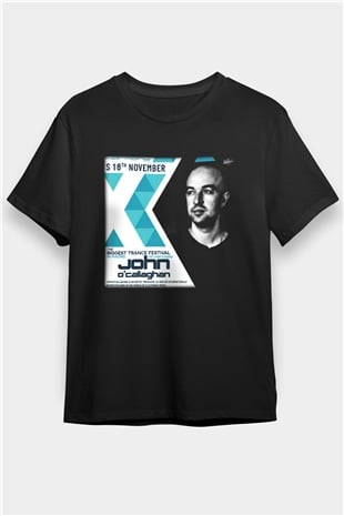John Ocallaghan Siyah Unisex Tişört T-Shirt - TişörtFabrikası