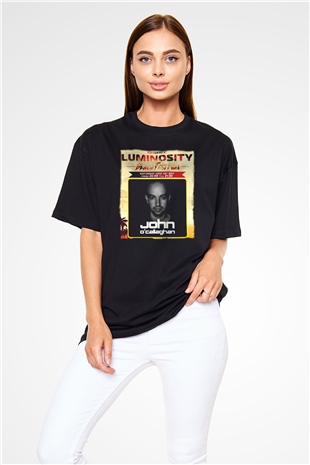 John Ocallaghan Siyah Oversize Tişört Oversize T-shirt - TişörtFabrikası