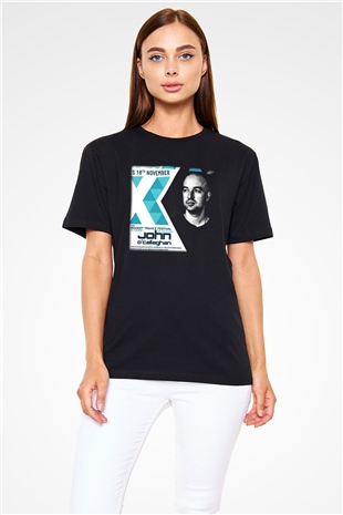 John Ocallaghan Siyah Unisex Tişört T-Shirt - TişörtFabrikası