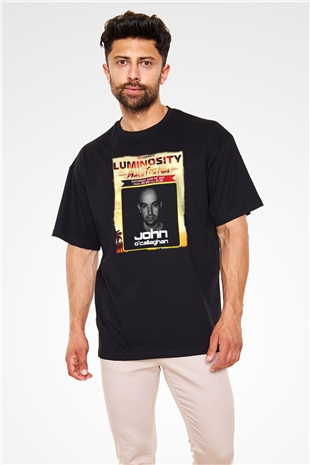 John Ocallaghan Siyah Oversize Tişört Oversize T-shirt - TişörtFabrikası
