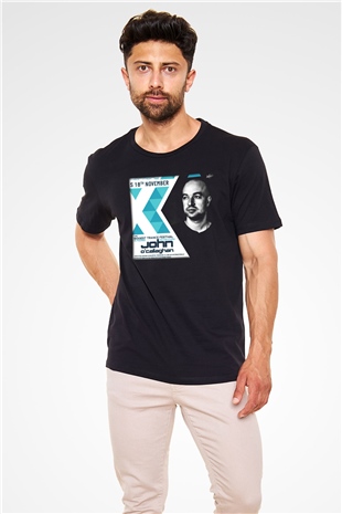 John Ocallaghan Siyah Unisex Tişört T-Shirt - TişörtFabrikası