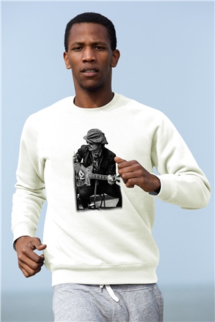 Johnny Depp Beyaz Unisex Sweatshirt