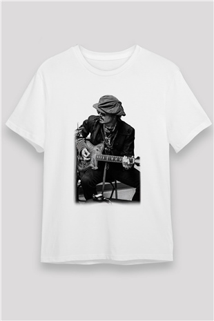 Johnny Depp Beyaz Unisex Tişört T-Shirt - TişörtFabrikası