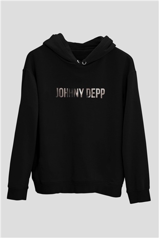 Johnny Depp Siyah Unisex Hoodie