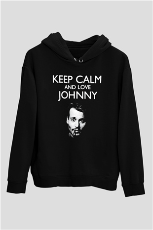 Johnny Depp Siyah Unisex Hoodie