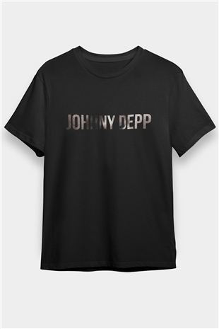 Johnny Depp Siyah Unisex Tişört T-Shirt - TişörtFabrikası