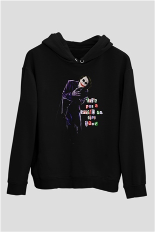 JokerSiyah  Unisex Hoodie