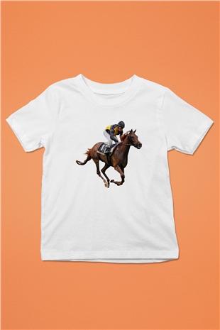 Jokey Baskılı Beyaz Unisex Çocuk Tişört