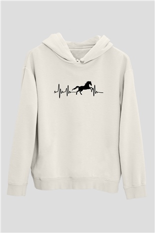 Jokey Beyaz Unisex Kapüşonlu Sweatshirt