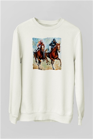 Jokey Beyaz Unisex Sweatshirt