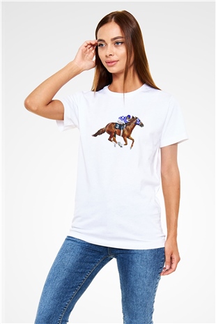 Jokey Beyaz Unisex Tişört T-Shirt - TişörtFabrikası